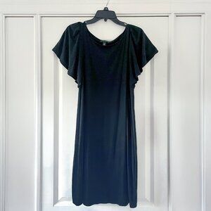 Women’s Banana Republic Stretch Black Short Sleeve Dress Size M